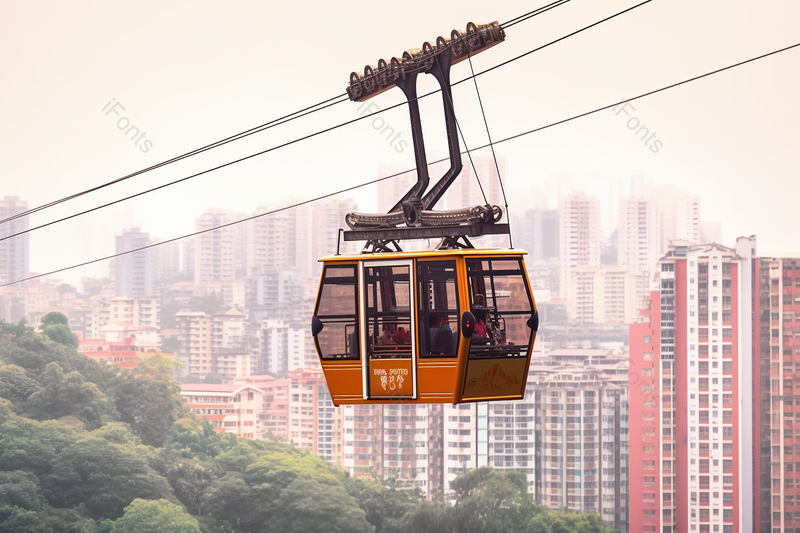 旅游刺激项目正在滑行的索道,高清,摄影图,摄影图片,图片大全,摄影图免费下载